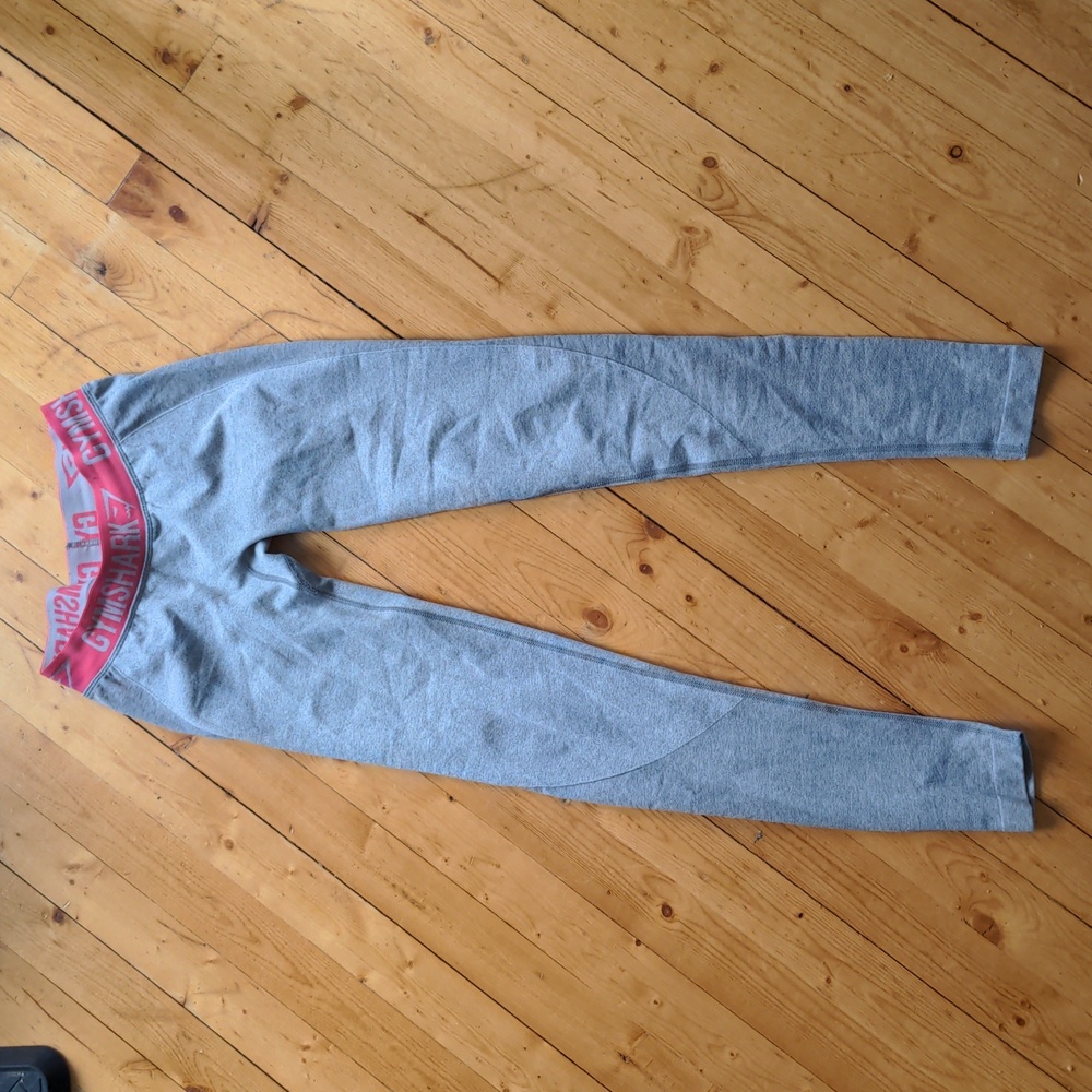 Gymshark two tone pink and grey leggings, squat proof, small